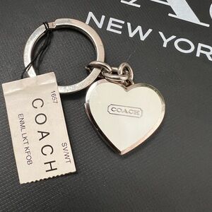 Coach Vintage Signature Heart Photo Locket Keychain- Price is Firm
